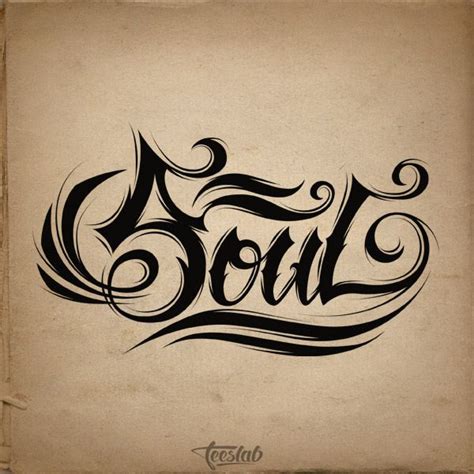 Soul Tattoo Design On Old Paper Soul Tattoo Design On Old Paper