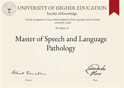 Speech Language Pathology Master Of Arts M A