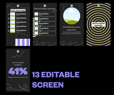 Spotify Wrapped Canva Template Instagram Story Template Spotify Wrapped Canva Template Instagram Story Template