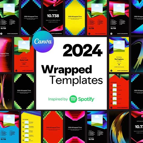 Spotify Wrapped Template Canva Etsy Spotify Wrapped Template Canva Etsy