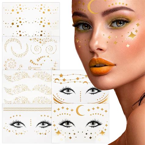 Star Face Tattoos Etsy Uk Star Face Tattoos Etsy Uk