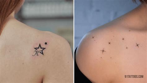 Star Tattoos on Shoulder Designs