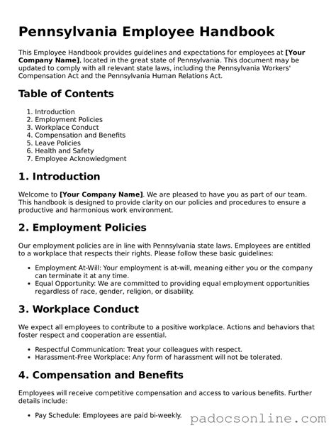 State Of Pennsylvania Employee Handbook