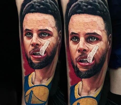 Steph Curry Tattoo By Drew Apicture At Gbh Tattoo Gold Coast Qld 15 Hour Session Finished In One Sitting R Tattoos
