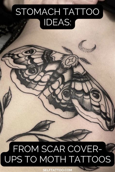 Stomach Tattoo Ideas From Scar Cover Ups To Moth Tattoos Self Tattoo