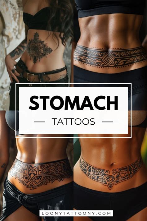 Stomach Tattoos Everything To Know Before Getting Inked Pain Placement Aftercare Guide Loonytattoony Com