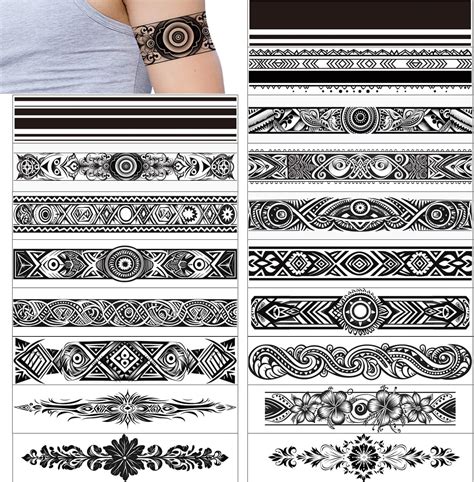 Stylizeink 5 In 1 Stylish Wrist Band Temporary Tattoo Waterproof Tattoo For Men And Woman Amazon In Beauty