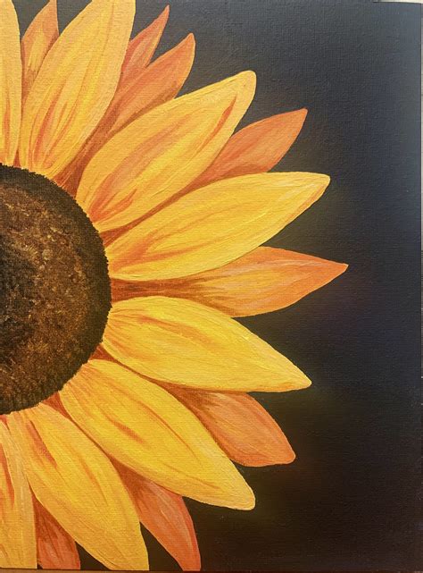 Sunflower Canvas Painting Art Sunflower Canvas Painting Art