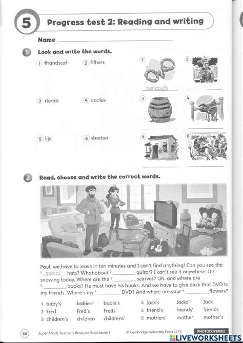 Super Minds 5 Free Interactive Worksheets 5288170 Super Minds 5 Free Interactive Worksheets 5288170