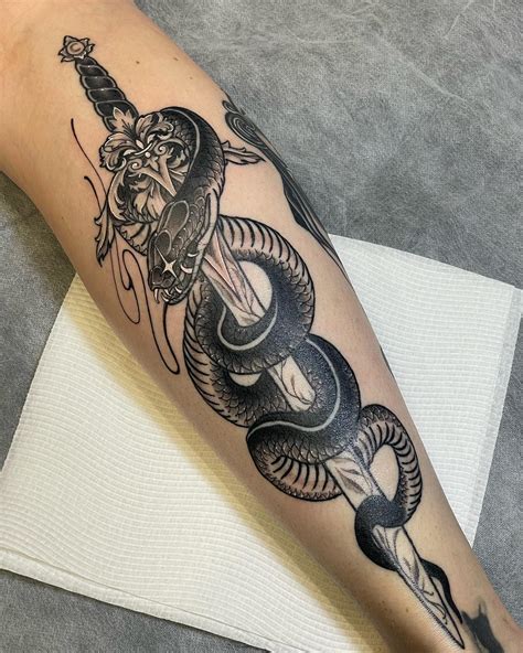 Sword and Snake Tattoo Designs