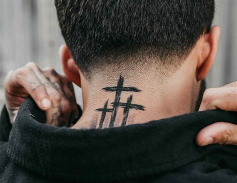 Tattoo Cross Neck Tattoo Cross Neck