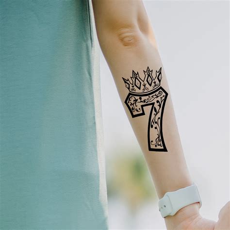 Tattoo Designs Lucky Tattoo Piercing Prices Lucky Seven With Crown Tattoo Waterproof Sticker For Boy And Tattoo Designs Lucky Tattoo Piercing Prices Lucky Seven With Crown Tattoo Waterproof Sticker For Boy And