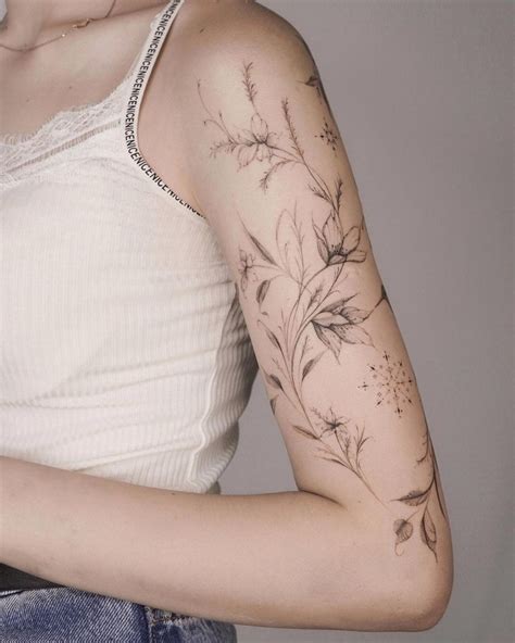 5 Floral Arm Tattoo Ideas