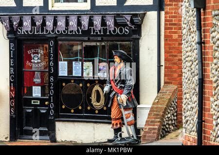 Tattoo Parlour Norfolk Uk Stock Photo Alamy