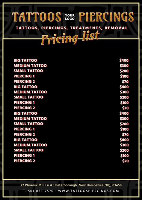 Tattoo Prices Tattoo Shop Stylz Tattoo And Piercing The Best 10 Piercing Near Black Dagger Tattoo