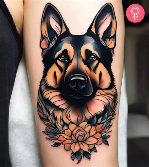 German Shepherd Tattoo Designs