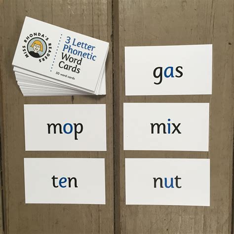 Teach Child How To Read 3 Letter Phonetic Word List