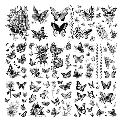 Temporary Chest Tattoos Butterfly Temporary Tattoos For Women Girls Waterproof Black Small Design Stickers Temporary Tattoos Adult Temporary Chest Tattoos Butterfly Temporary Tattoos For Women Girls Waterproof Black Small Design Stickers Temporary Tattoos Adult