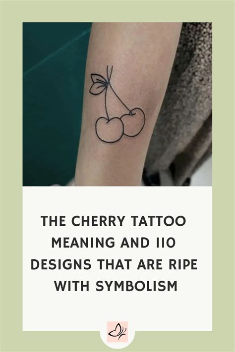 The Cherry Tattoo Meaning And 110 Designs That Are Ripe With Symbolism The Cherry Tattoo Meaning And 110 Designs That Are Ripe With Symbolism