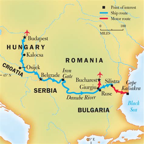 The Course Of River Danube The Course Of River Danube