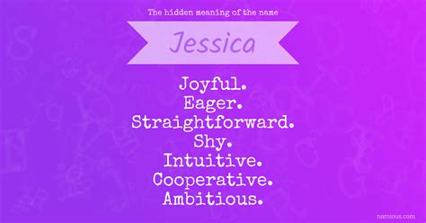 The Hidden Meaning Of The Name Jessica The Hidden Meaning Of The Name Jessica