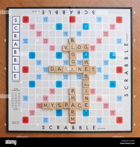 The New Edition Of The Collins Official Scrabble Words Adds Nearly 3 000 New Words Stock Photo
