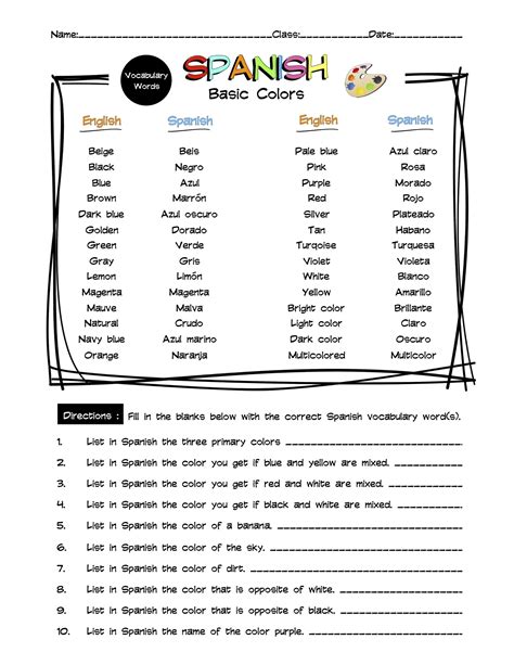 The Ultimate Spanish Vocabulary Word List Worksheets Amp Answer Keys 130 Pages Made By Teachers The Ultimate Spanish Vocabulary Word List Worksheets Amp Answer Keys 130 Pages Made By Teachers