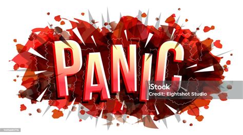The Word Panic On A Red Abstract Background Stock Illustration Download Image Now Terrified Abstract Abstract Backgrounds Istock