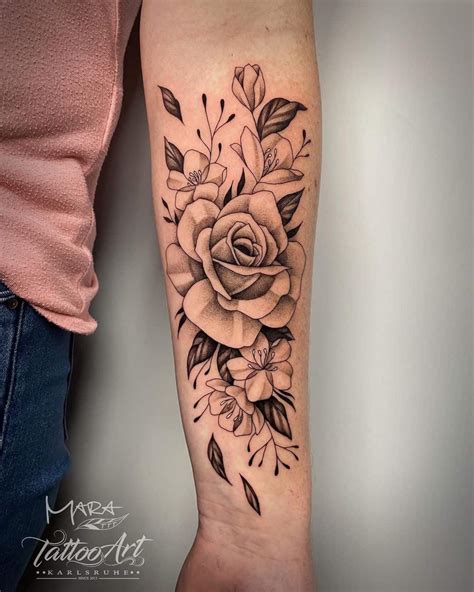 Three Realistic Color Roses On The Forearm Around 7 Hours Of Work Using Eternal Tattoo Ink For Vibrant Long Lasting Tones Grateful For The Trust In Bringing This Floral Piece To Life