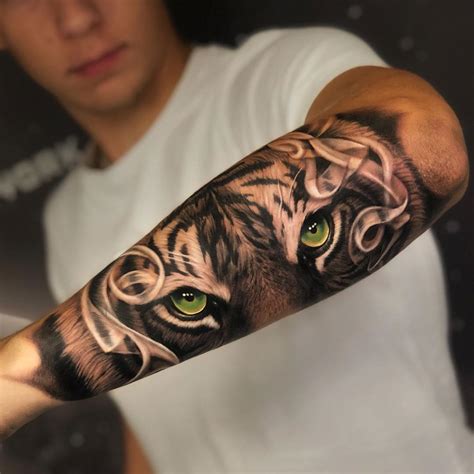 Tiger Forearm Tattoo