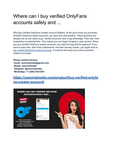 Top 8 Websites To Buy Verified Onlyfans Accounts Docx