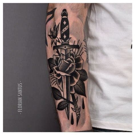 Traditional Black Grey Tattoo Designs