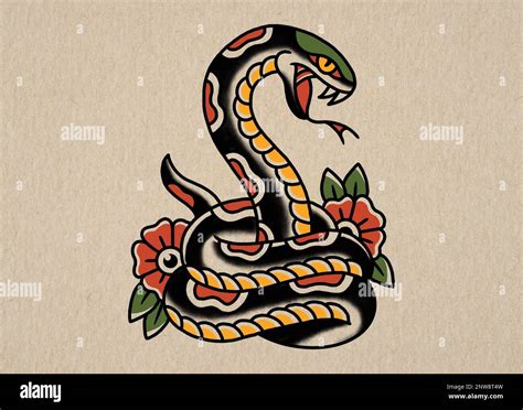 Traditional Style Snake Tattoo Happylife Edu Pl Traditional Style Snake Tattoo Happylife Edu Pl