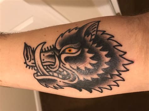 Traditional Wild Boar Tattoo Traditional Wild Boar Tattoo