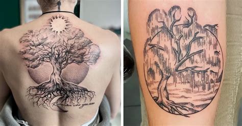 Tree Back Tattoos Tree Back Tattoos