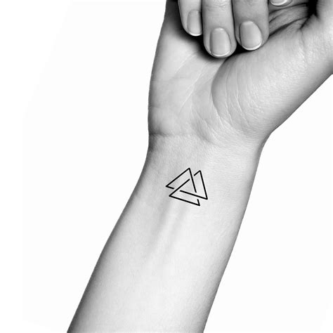 Triangle Tattoo Temporary Tattoos Minink Triangle Tattoo Temporary Tattoos Minink