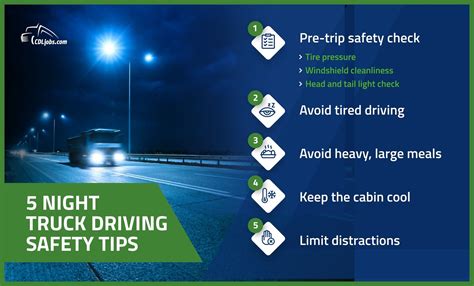 Truck Driving At Night Guide Including Vision Safety Tips