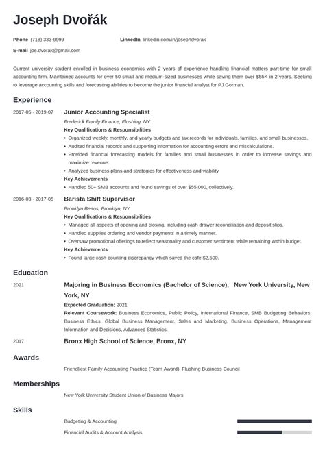 Undergraduate Student Resume Guide