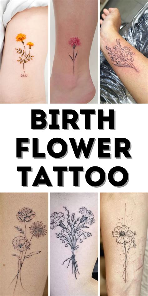 Unique Birth Flower Tattoo Ideas For Every Month Elegant Dainty And Personalized Designs Unique Birth Flower Tattoo Ideas For Every Month Elegant Dainty And Personalized Designs