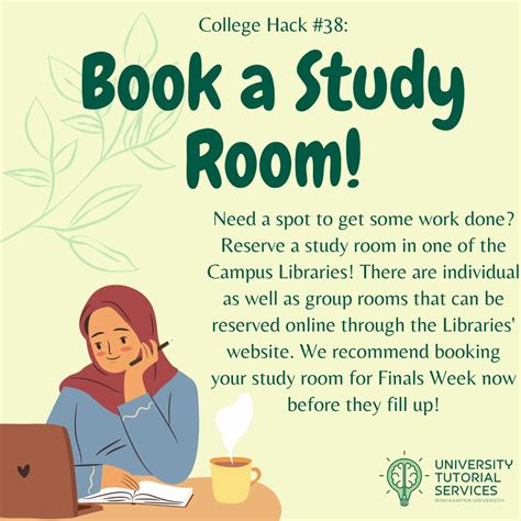 University Tutorial Services On Linkedin College Life Hack 38 Book A Study Room University Tutorial Services On Linkedin College Life Hack 38 Book A Study Room
