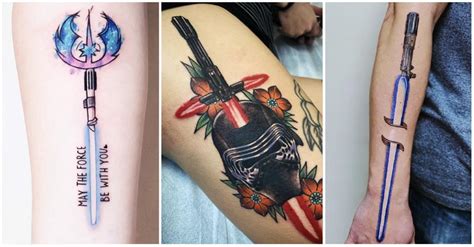 Updated 40 Forceful Lightsaber Tattoos