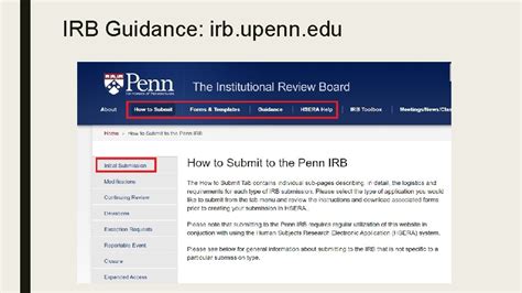 5 UPenn IRB Tips