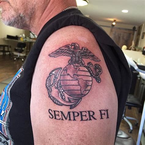 Usmc Marines Left Shoulder Tattoo Veteran Ink Usmc Marines Left Shoulder Tattoo Veteran Ink