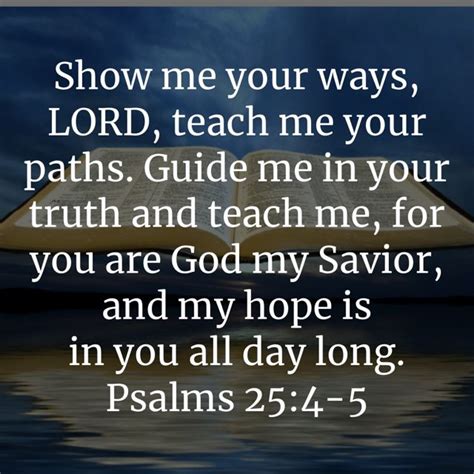 Vector Bible Text Show Me Your Ways Lord Teach Me Your Paths My Savior Psalms 25 4 5 Vector Bible Text Show Me Your Ways Lord Teach Me Your Paths My Savior Psalms 25 4 5