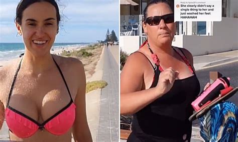 Vegan Woman Natasha Maree Sparks Debate Over Her G String Beach Outfit Daily Mail Online