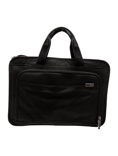 Victorinox Swiss Army Canvas Briefcase Black Briefcases Bags Vxs22807 The Realreal Victorinox Swiss Army Canvas Briefcase Black Briefcases Bags Vxs22807 The Realreal