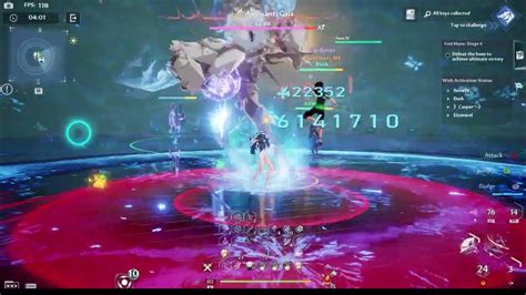 Void Abyss Stage 4 Abyssant Gaia The Hardest Stage 4K Tower Of Fantasy Youtube