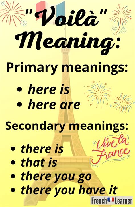 5 Ways Voila Meaning