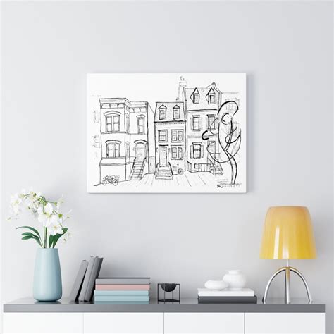 Washington Dc Georgetown Canvas Art Print Georgetown Canvas Etsy