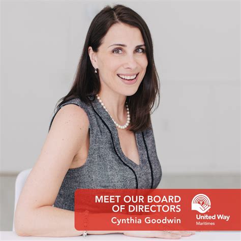 We Re Very Excited To Introduce You To The Vice Chair Of United Way Maritimes Board Cynthia